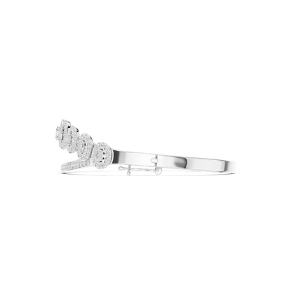 Oval Bangle Lab Grown Diamond Bracelet