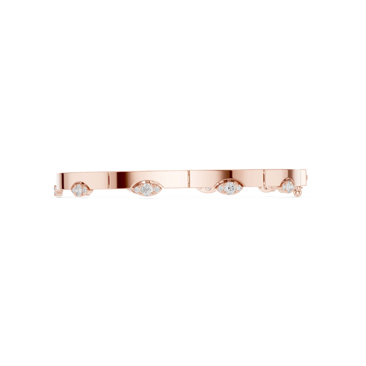 Marquise Bangle Lab Grown Diamond Bracelet