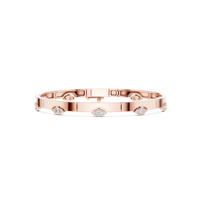 Marquise Bangle Lab Grown Diamond Bracelet