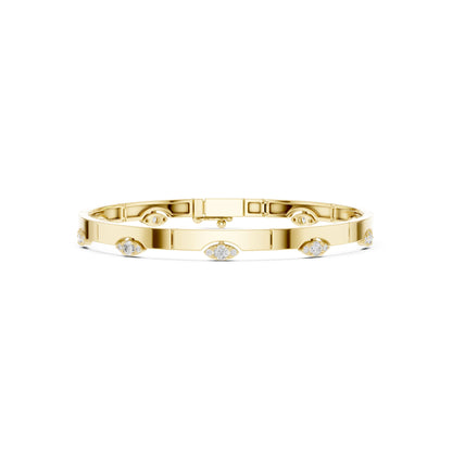 Marquise Bangle Lab Grown Diamond Bracelet