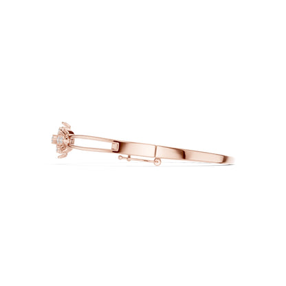 Round Bangle Lab Grown Diamond Bracelet
