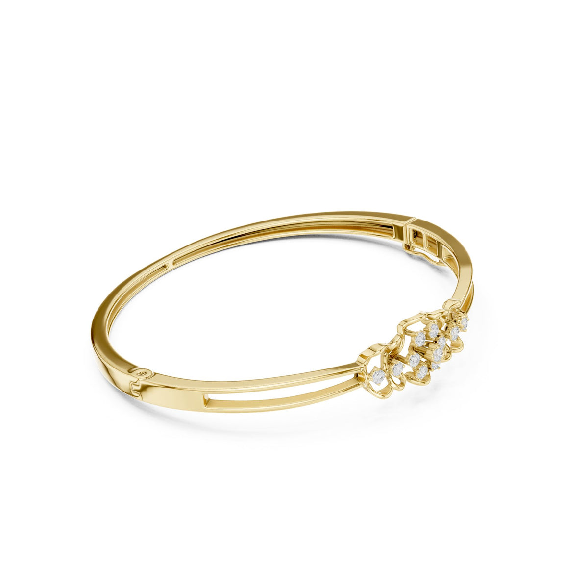 Round Bangle Lab Grown Diamond Bracelet