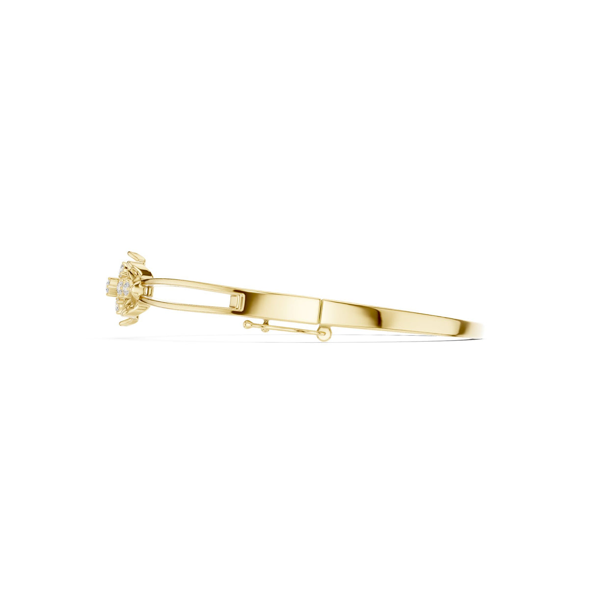 Round Bangle Lab Grown Diamond Bracelet
