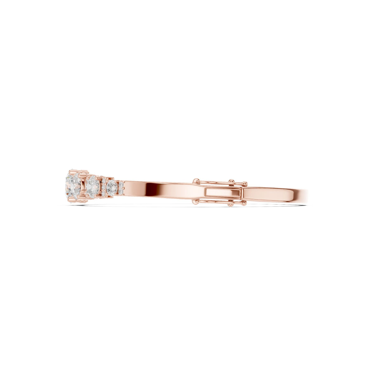 Round Bangle Lab Grown Diamond Bracelet