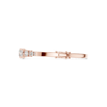 Round Bangle Lab Grown Diamond Bracelet