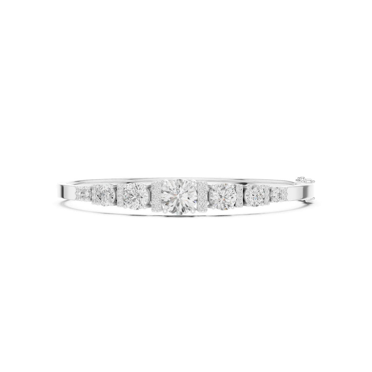 Round Bangle Lab Grown Diamond Bracelet