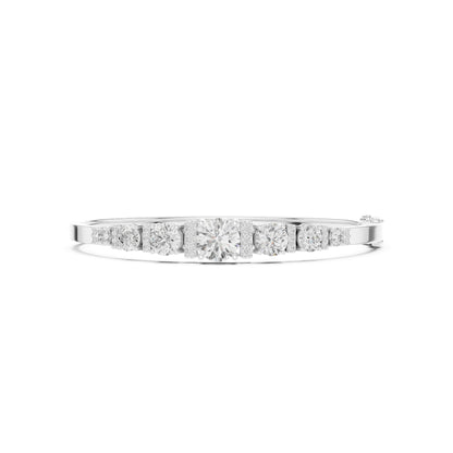 Round Bangle Lab Grown Diamond Bracelet