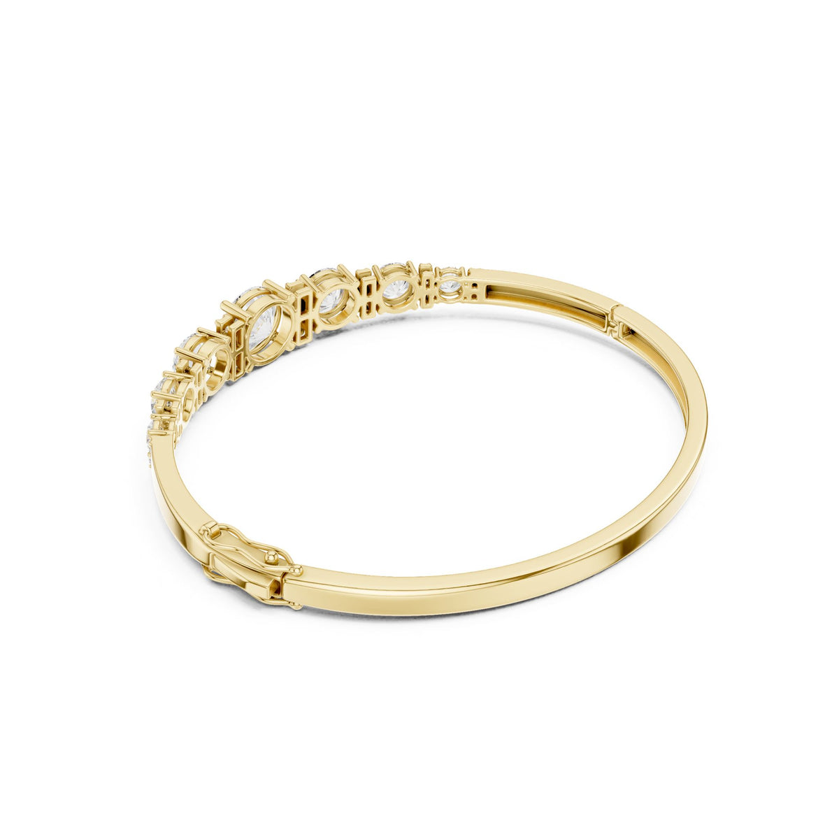 Round Bangle Lab Grown Diamond Bracelet