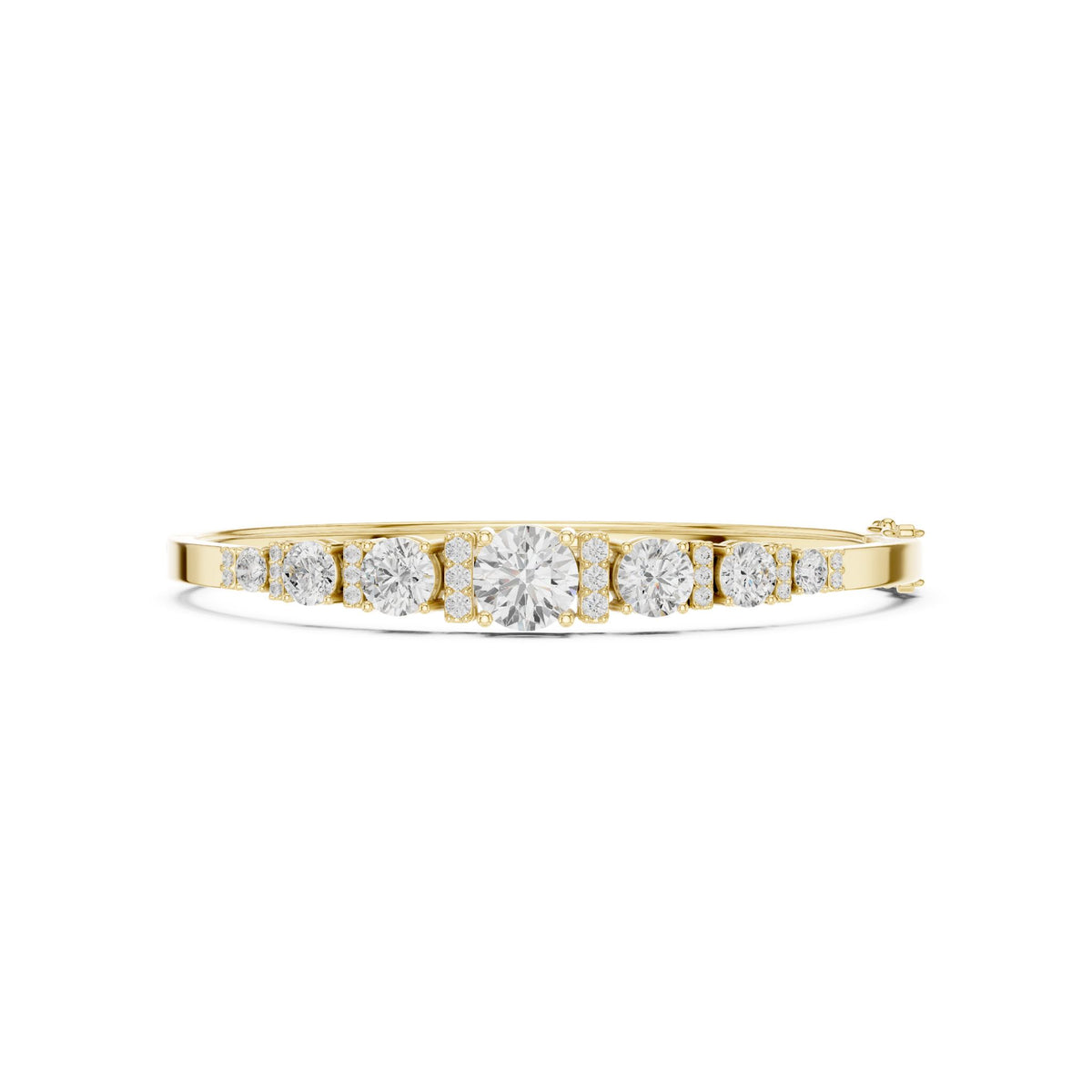 Round Bangle Lab Grown Diamond Bracelet