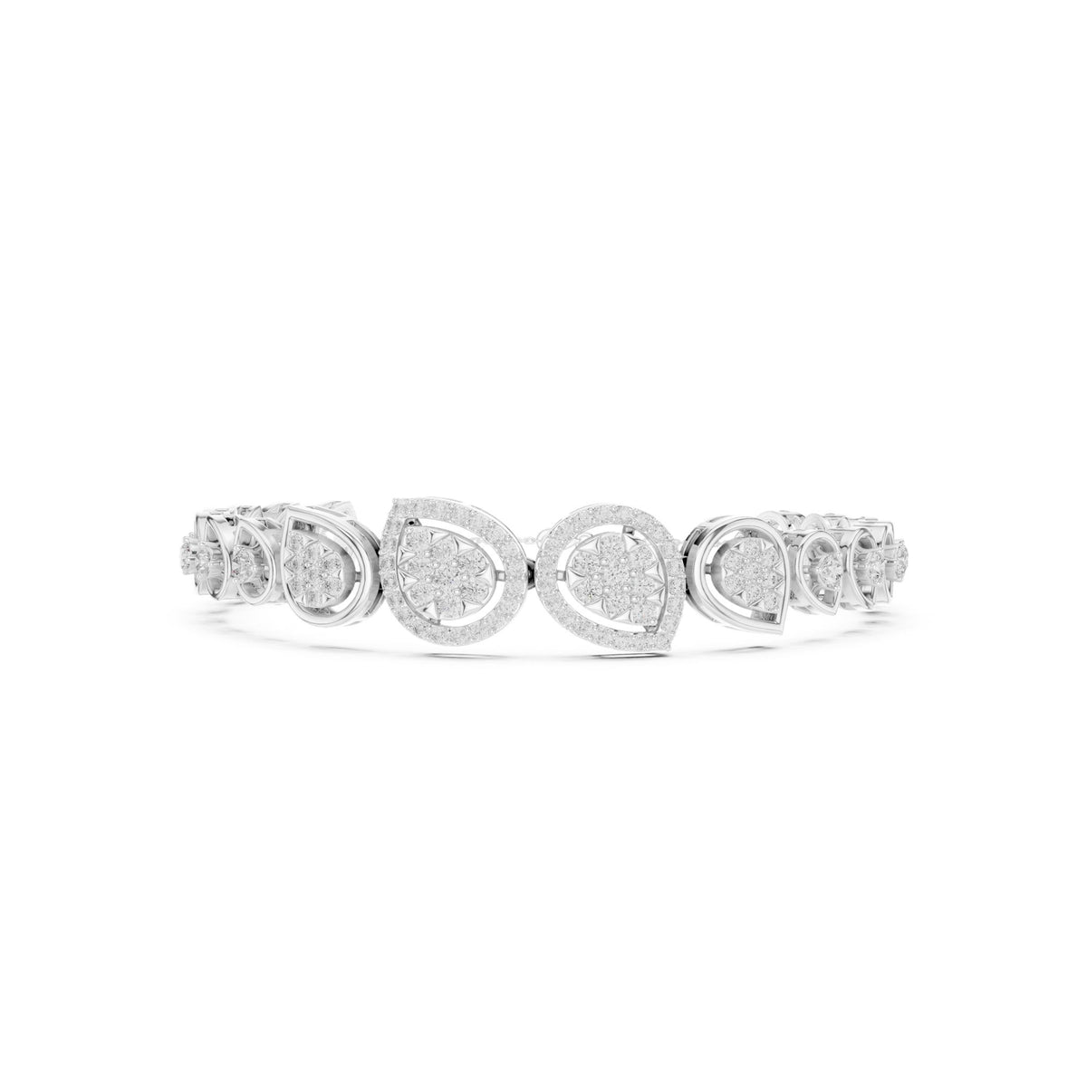 Pear Tennis Lab Grown Diamond Bracelet