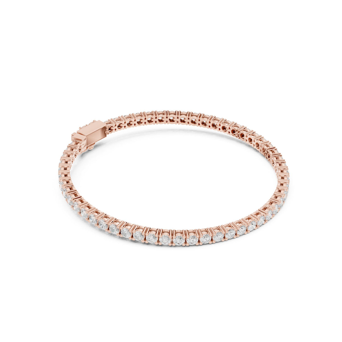 Round Tennis Lab Grown Diamond Bracelet