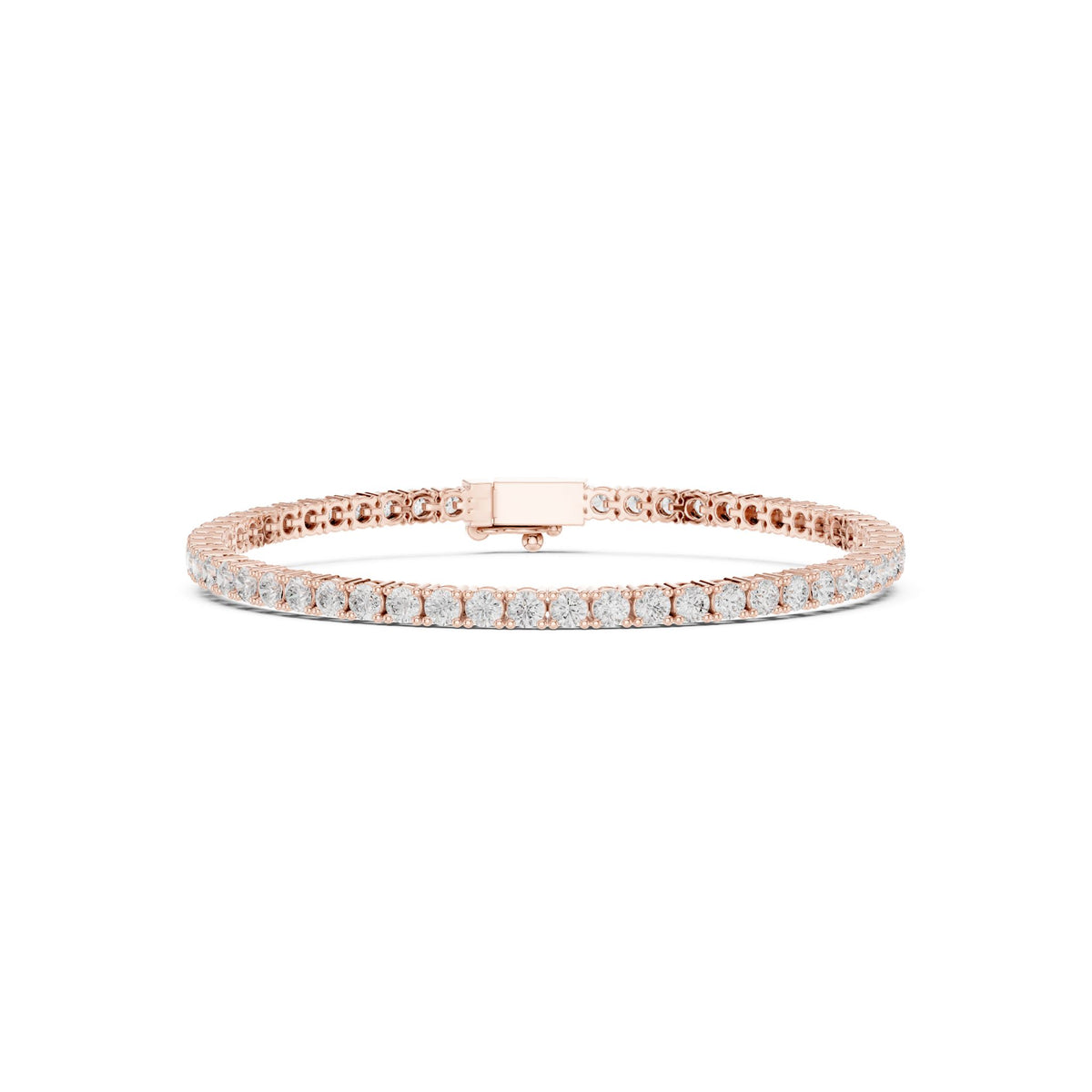 Round Tennis Lab Grown Diamond Bracelet