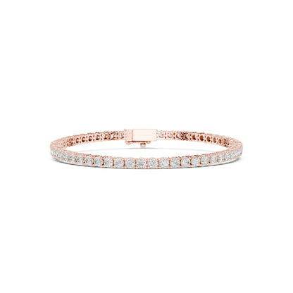 Round Tennis Lab Grown Diamond Bracelet