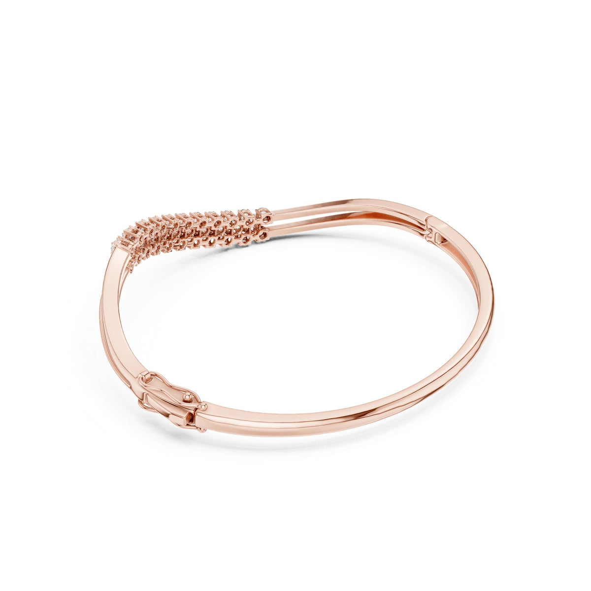 Round Bangle Lab Grown Diamond Bracelet
