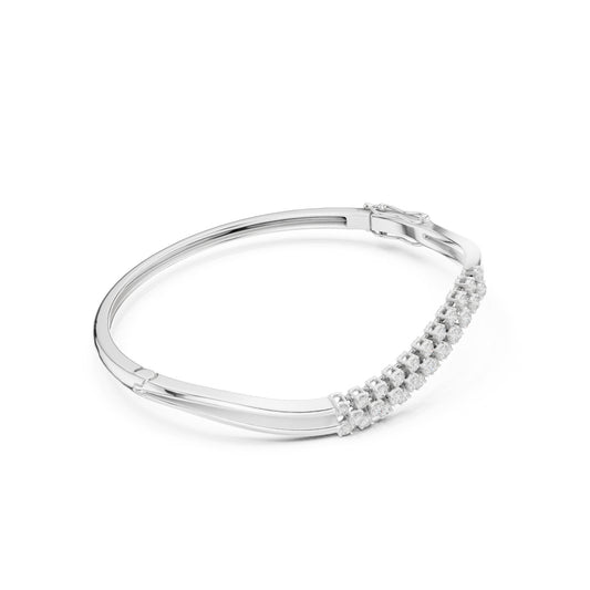 Round Bangle Lab Grown Diamond Bracelet