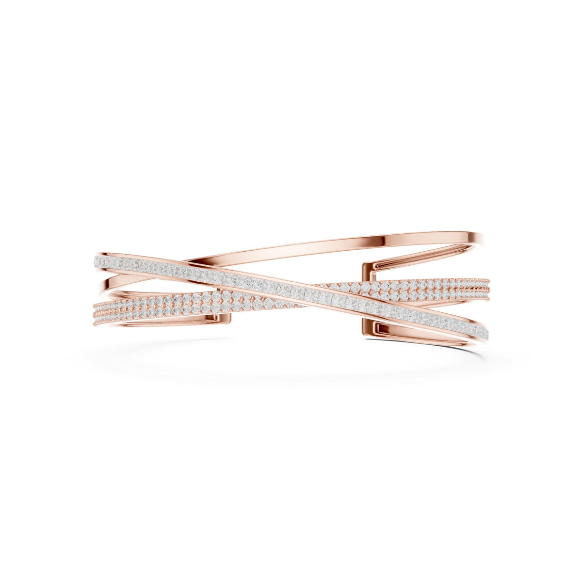 Round Bangle Lab Grown Diamond Bracelet