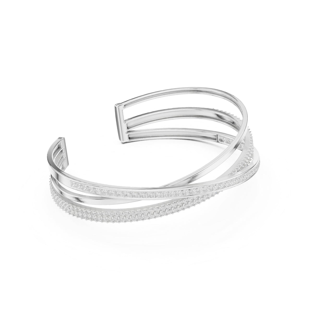 Round Bangle Lab Grown Diamond Bracelet