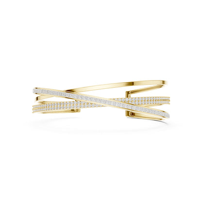 Round Bangle Lab Grown Diamond Bracelet