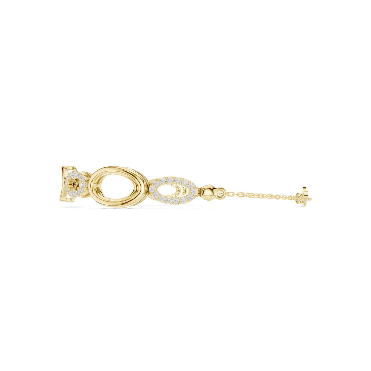 Oval Link Lab Grown Diamond Bracelet