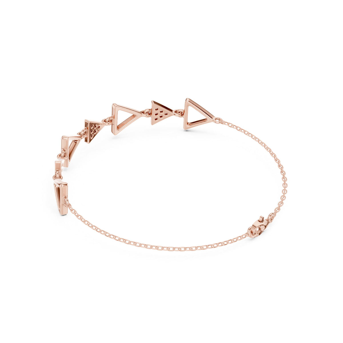 Round Link Lab Grown Diamond Bracelet