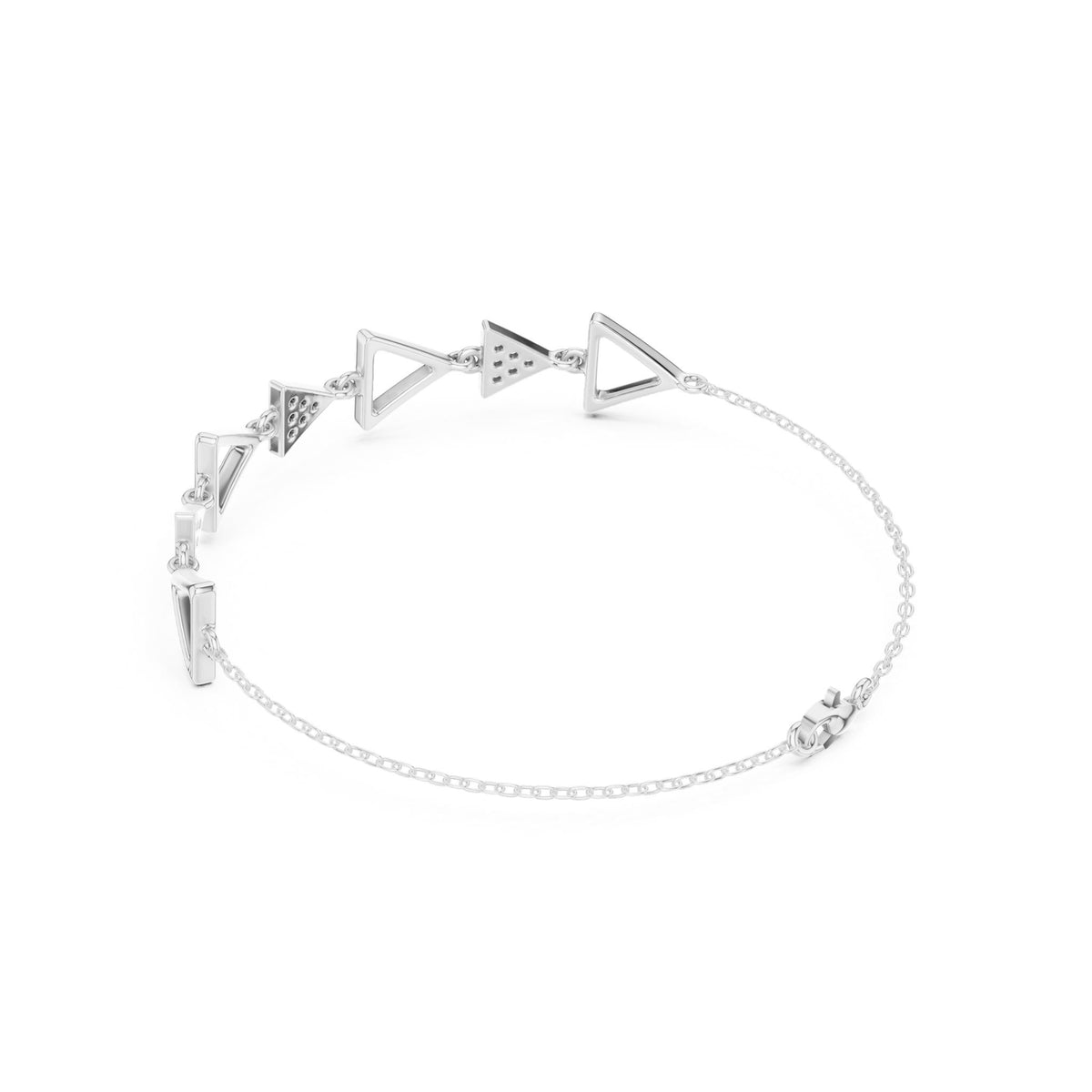 Round Link Lab Grown Diamond Bracelet