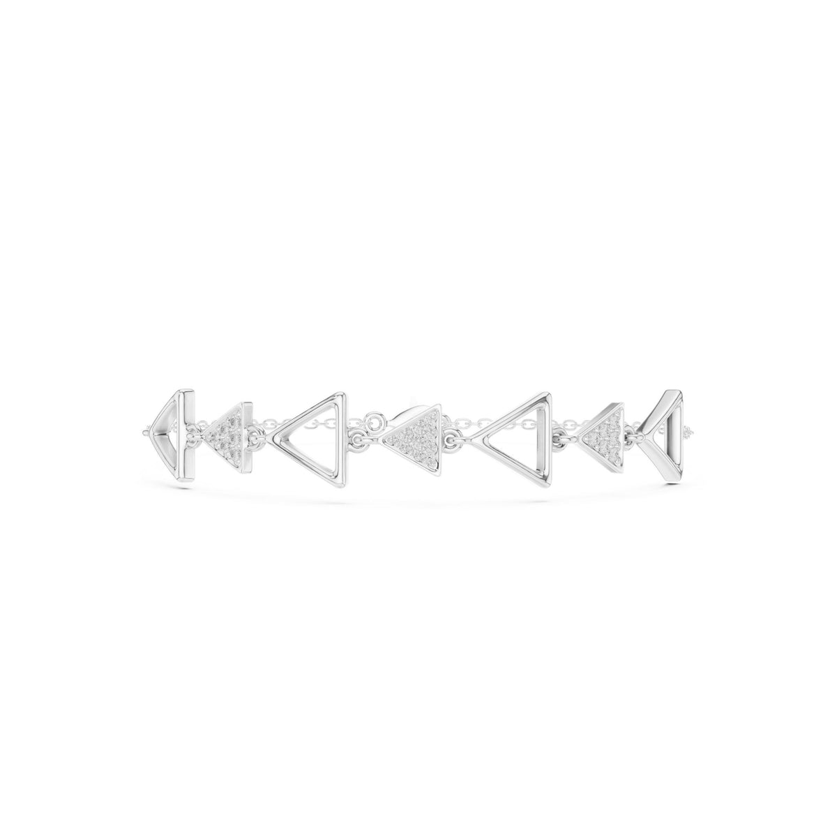 Round Link Lab Grown Diamond Bracelet