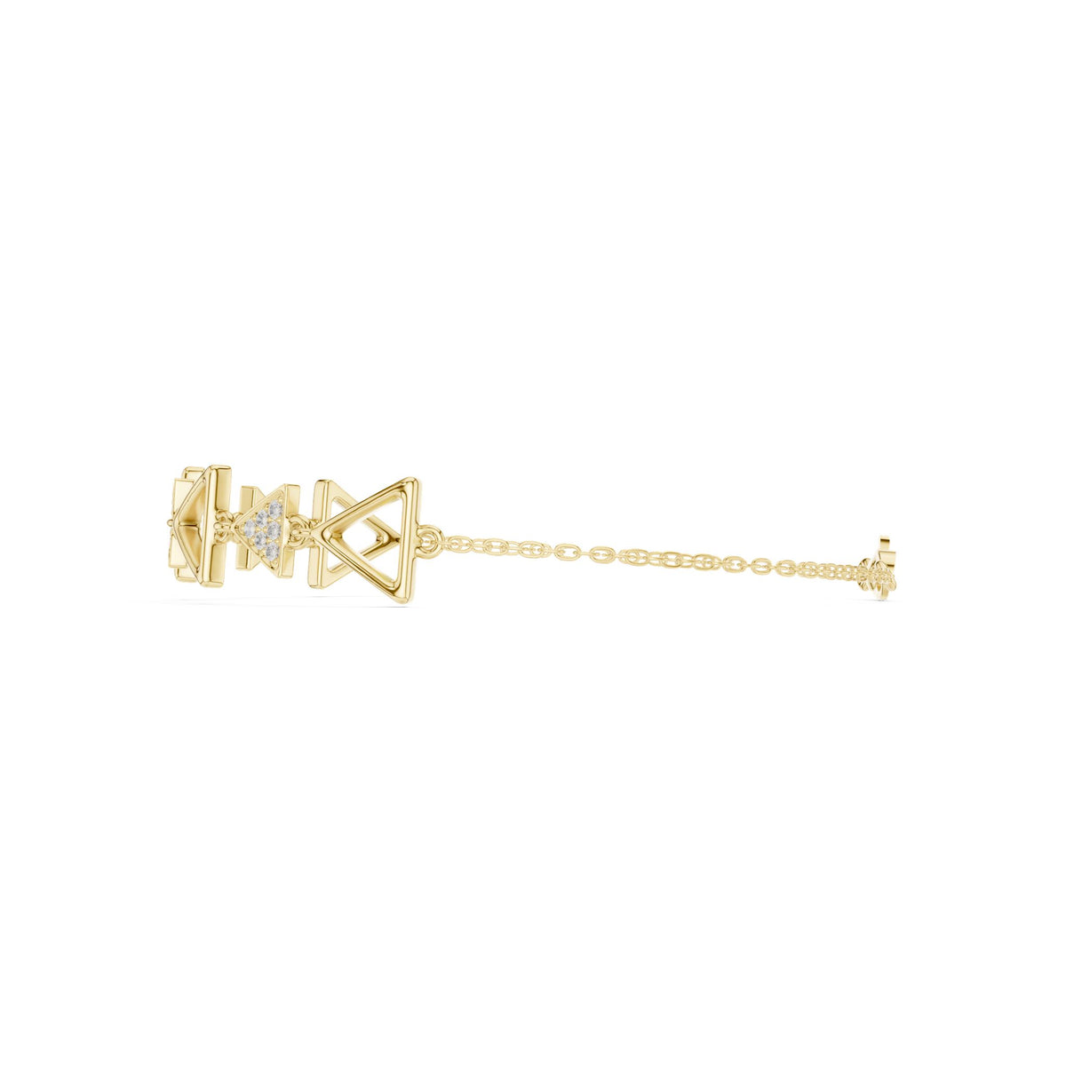 Round Link Lab Grown Diamond Bracelet