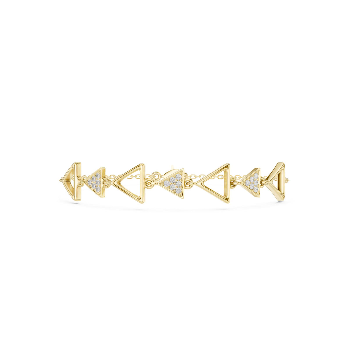 Round Link Lab Grown Diamond Bracelet