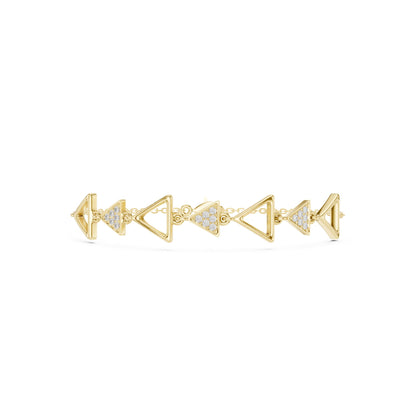 Round Link Lab Grown Diamond Bracelet