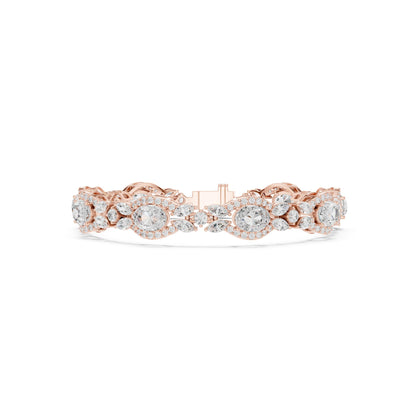 Oval Link Lab Grown Diamond Bracelet