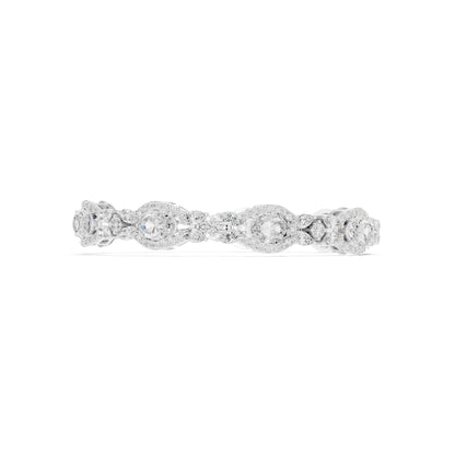 Oval Link Lab Grown Diamond Bracelet