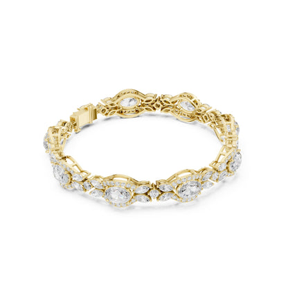 Oval Link Lab Grown Diamond Bracelet