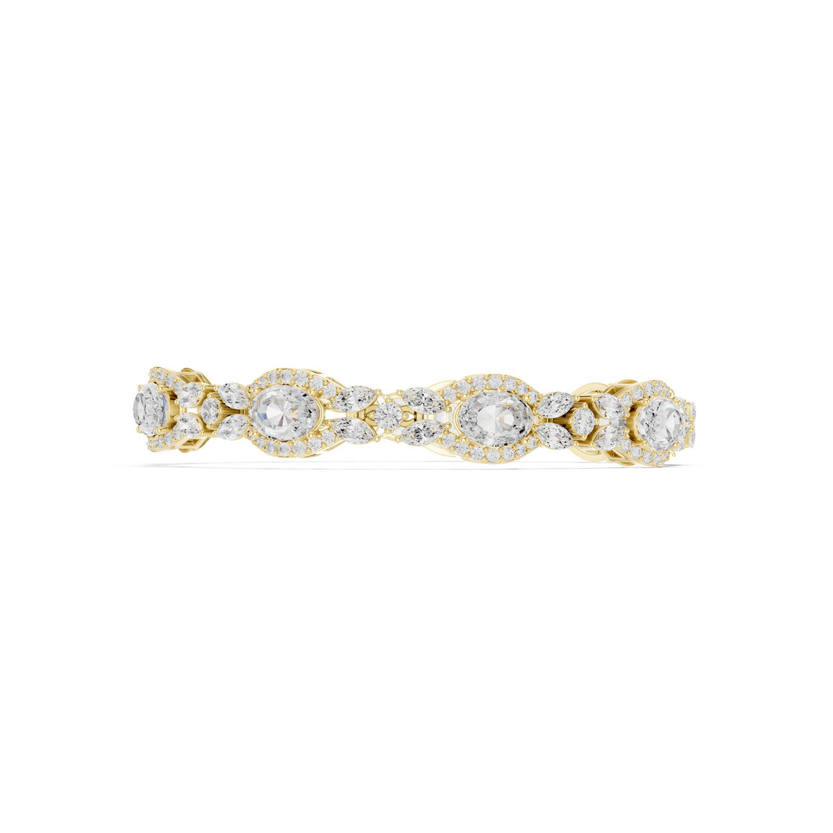 Oval Link Lab Grown Diamond Bracelet