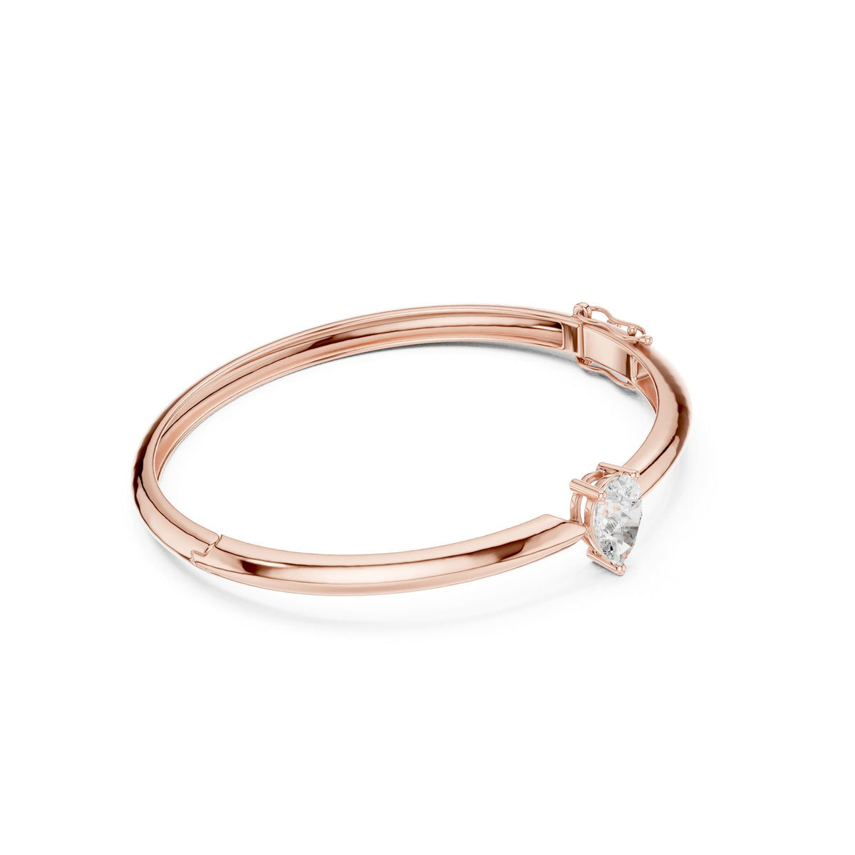 Pear Bangle Lab Grown Diamond Bracelet