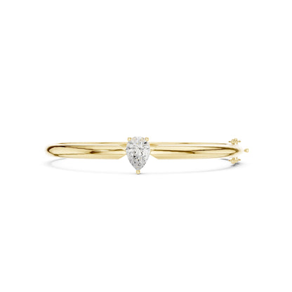 Pear Bangle Lab Grown Diamond Bracelet
