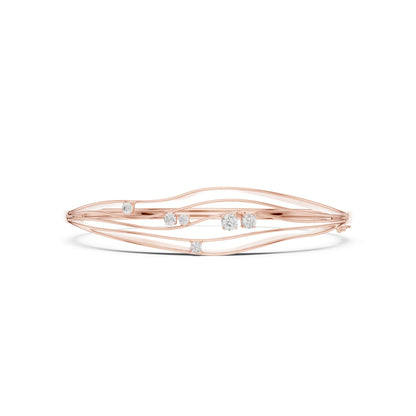 Round Bangle Lab Grown Diamond Bracelet