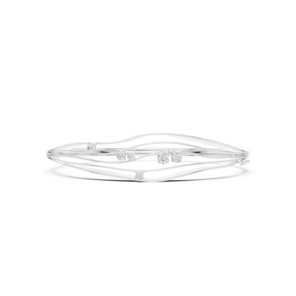 Round Bangle Lab Grown Diamond Bracelet