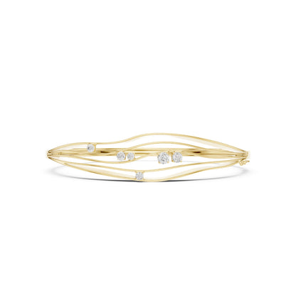 Round Bangle Lab Grown Diamond Bracelet