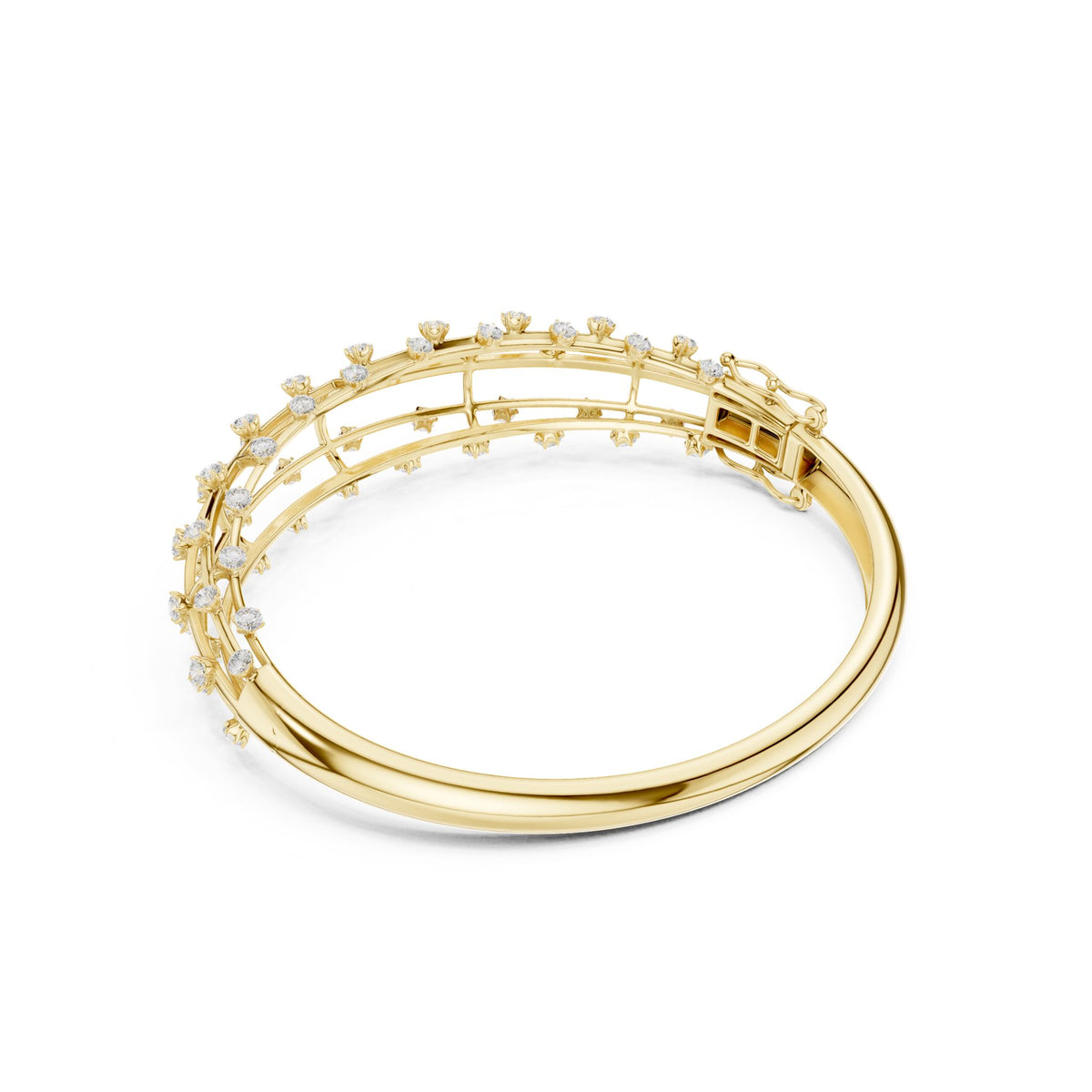 Round Bangle Lab Grown Diamond Bracelet