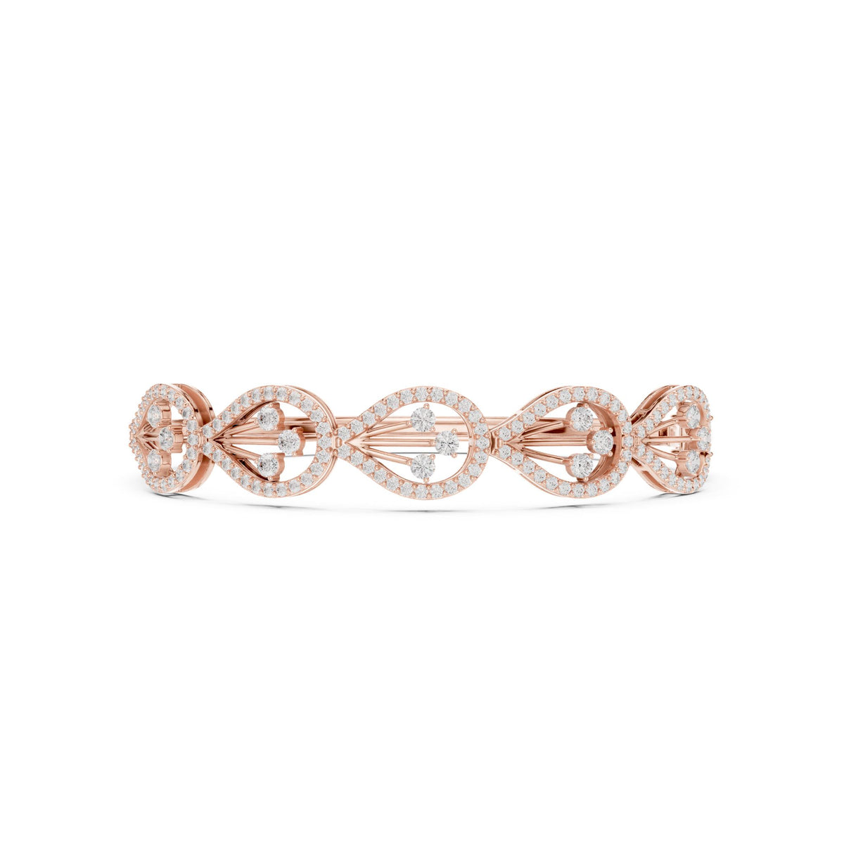 Round Bangle Lab Grown Diamond Bracelet
