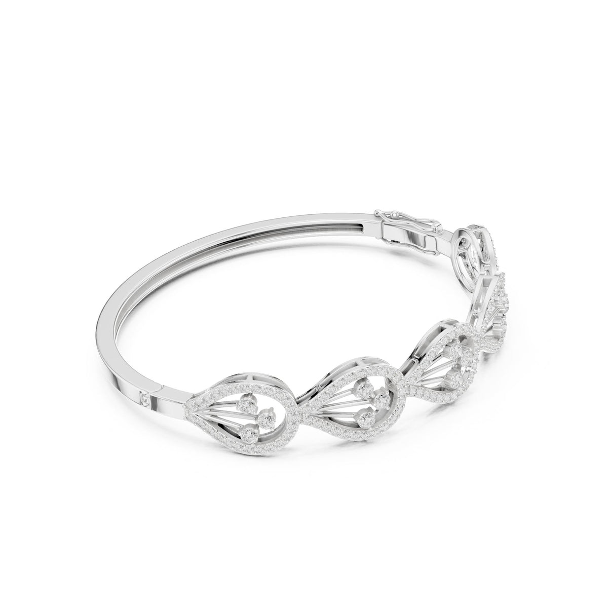 Round Bangle Lab Grown Diamond Bracelet