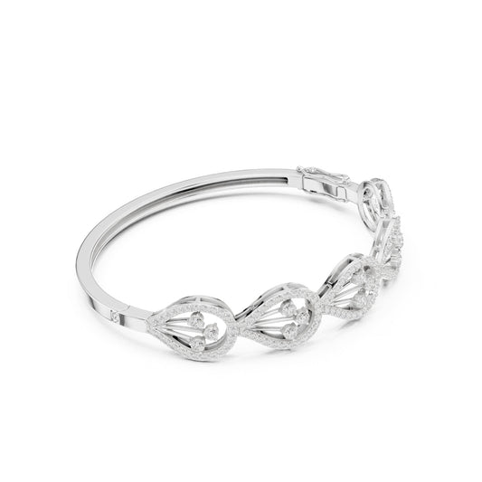 Round Bangle Lab Grown Diamond Bracelet