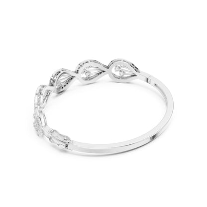 Round Bangle Lab Grown Diamond Bracelet