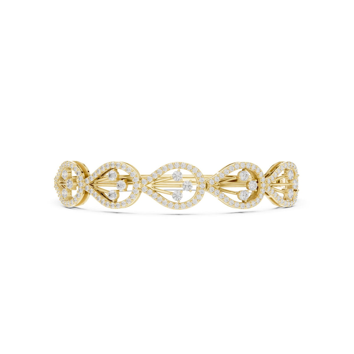 Round Bangle Lab Grown Diamond Bracelet