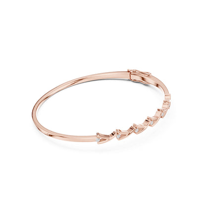 Round Bangle Lab Grown Diamond Bracelet