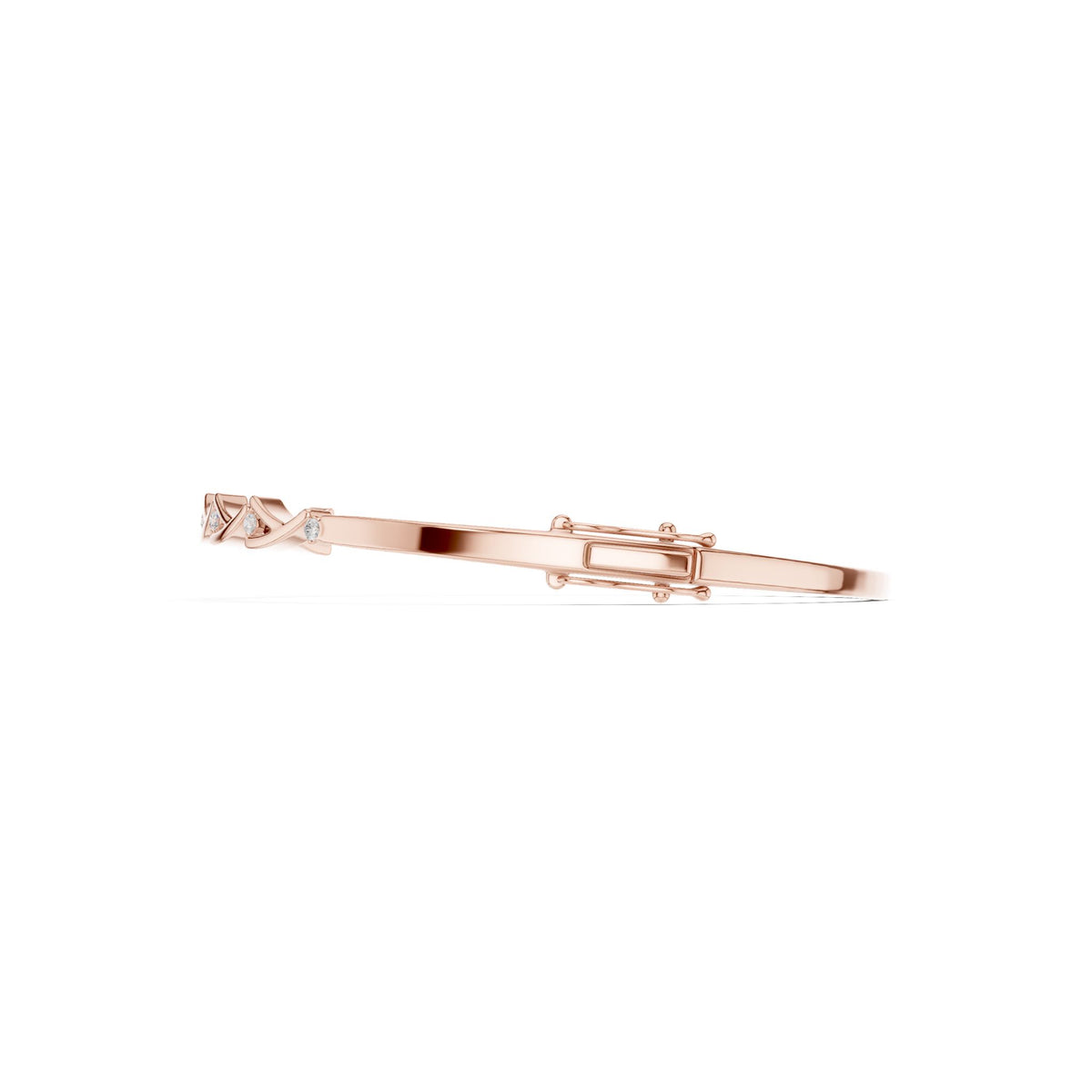 Round Bangle Lab Grown Diamond Bracelet