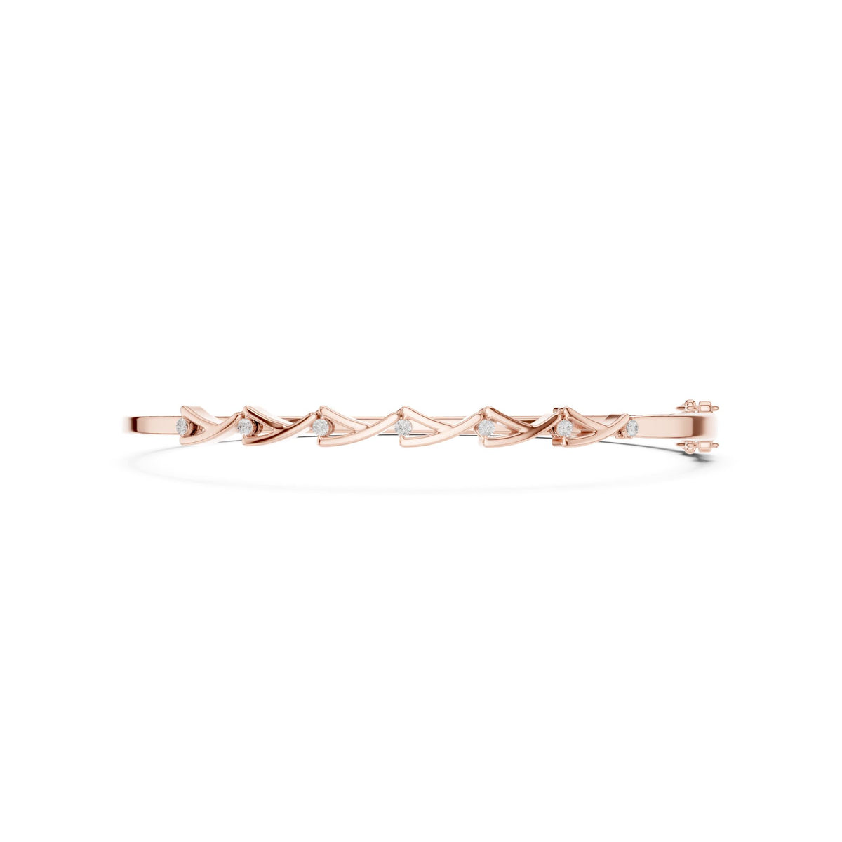 Round Bangle Lab Grown Diamond Bracelet