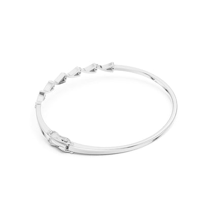 Round Bangle Lab Grown Diamond Bracelet