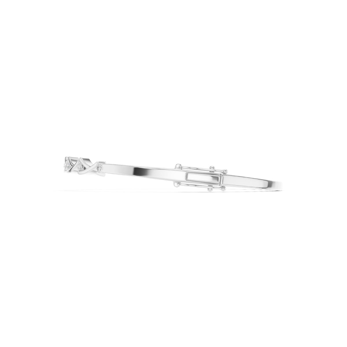 Round Bangle Lab Grown Diamond Bracelet