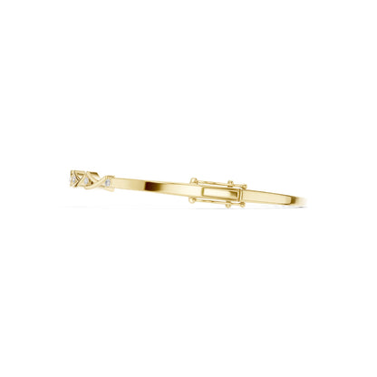 Round Bangle Lab Grown Diamond Bracelet